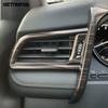 For Toyota Camry 2018      Carbon Fiber Side Front Air Condition Vent Outlet Cover Trim Interior Accessories