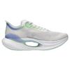 New LiNing Jueying 2 Essential Cushioned Slip Resistant Low Top GCU LOC Technology Running Shoes Women's White Blue ARRT006-1
