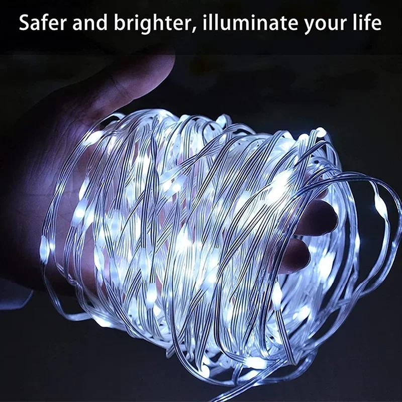 RGB Smart Light String Christmas DIY Dreamcolor Fairy Light LED Strip Bluetooth Garland Light Waterproof Party Room Decorations