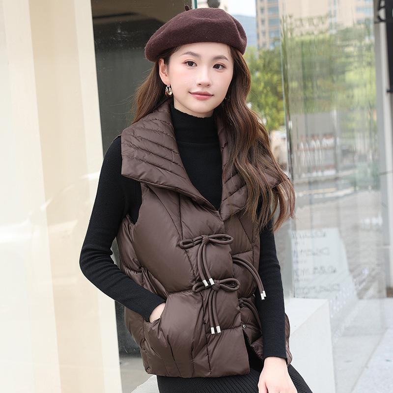 Vest women's winter design sense niche small man thickened vest vest cotton jacket jacket