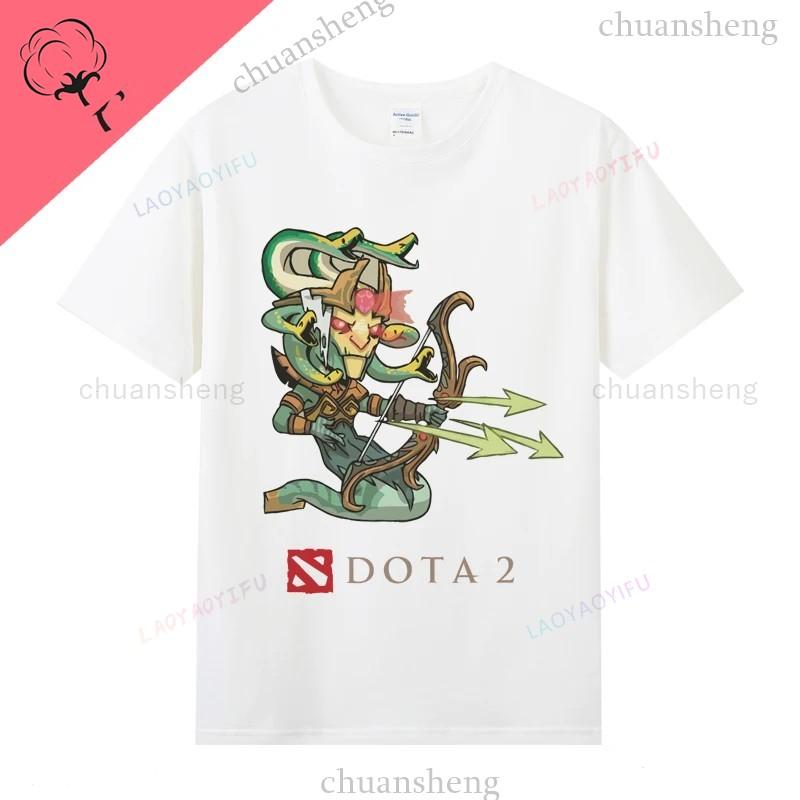 Dota2 Gaming TShirt Game Hero Printed Tshirt Top Shadow Fiend Pudge Axe Slardar Sven Wraith King Cent Phoenix Unisex Clothing