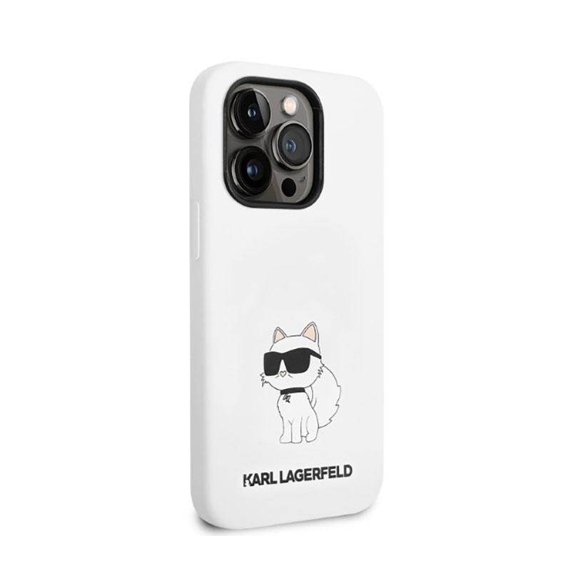 Karl Lagerfeld Silicone Nft Choupette - Etui Iphone 14 Pro Max (Biały)