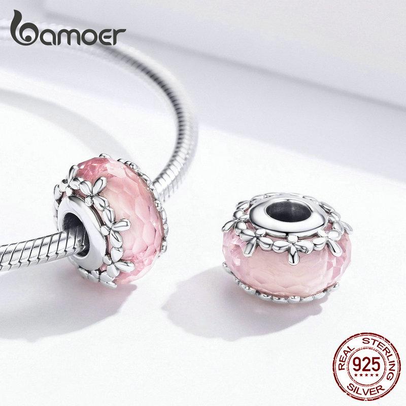 Bamoer Authentic 925 Sterling Silver Pendant Unique Floret Pendant New Arrival Jewelry For Women