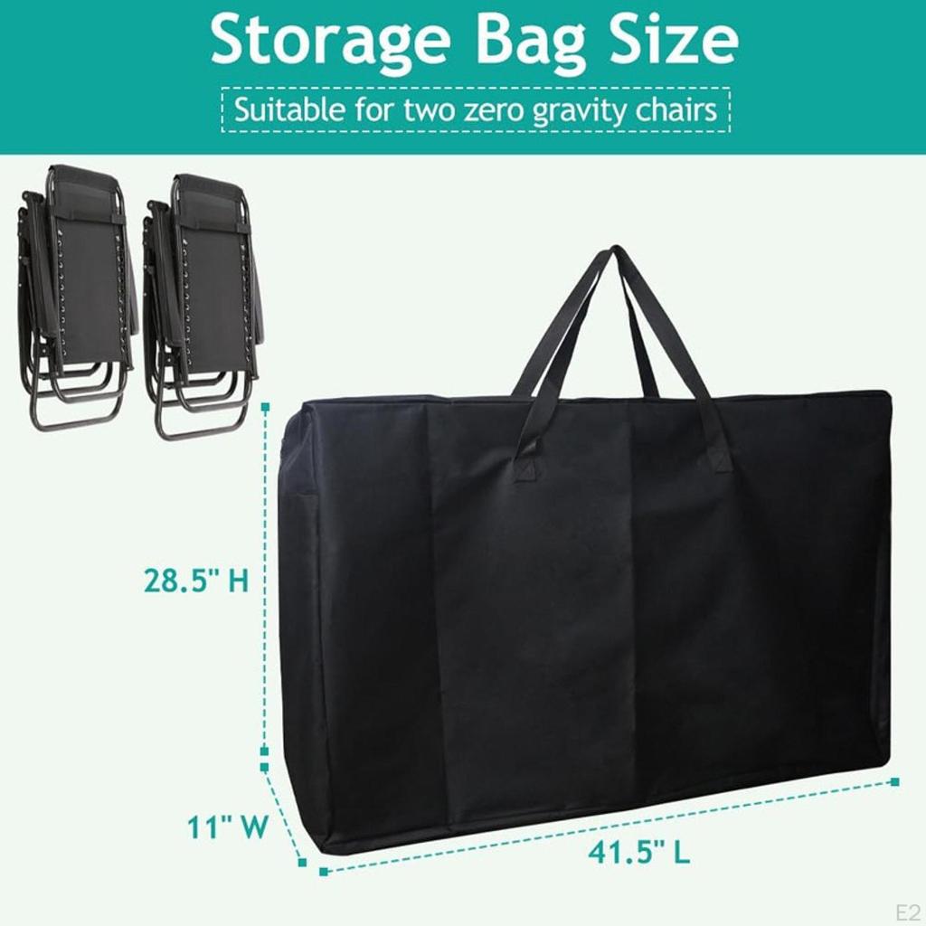 Faltstuhlhülle Aufbewahrungstasche 106x28x72cm Zubehör Tragbar für Campingstühle Reißfest