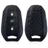 Silicone Carbon Fiber Print Car Key Case Cover For Peugeot 208 2008 308 3008 508 408 307 4008 Citroen C3 C4 C5 C6 C8 Keychain