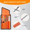 All-In-One Chainsaw Sharpening Kit Multi-purpose Universal Chainsaw Maintenance Kit Versatile Durable Chainsaw File Set