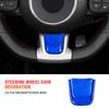 Kohlefaser-Lenkrad-Kinn-Dekorationsaufkleber 6-farbiges Innenzubehör-Kit für Fiat 500/ABARTH 2020-2023