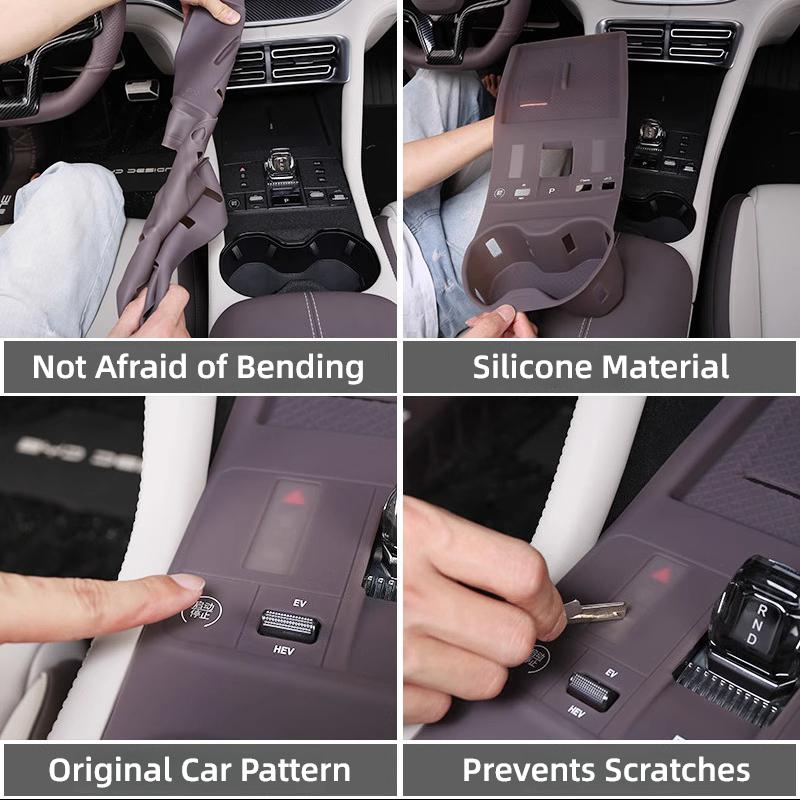 For BYD Seal U SongPlus Silicone Gear Pad Specialized Full Coverage Center Console Button Protection Cover Modification Supplies