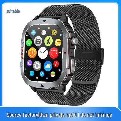 QX11 Smart Watch: Rugged Outdoor Design with Bluetooth Calling, Heart Rate, and Blood Pressure Monitoring for Men’s Sports
