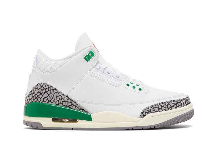 Women's Sneakers Nike Jordan 3 Retro Lucky Green (Women's) White/Lucky Green/Varsity Red/Cement Grey/Sail