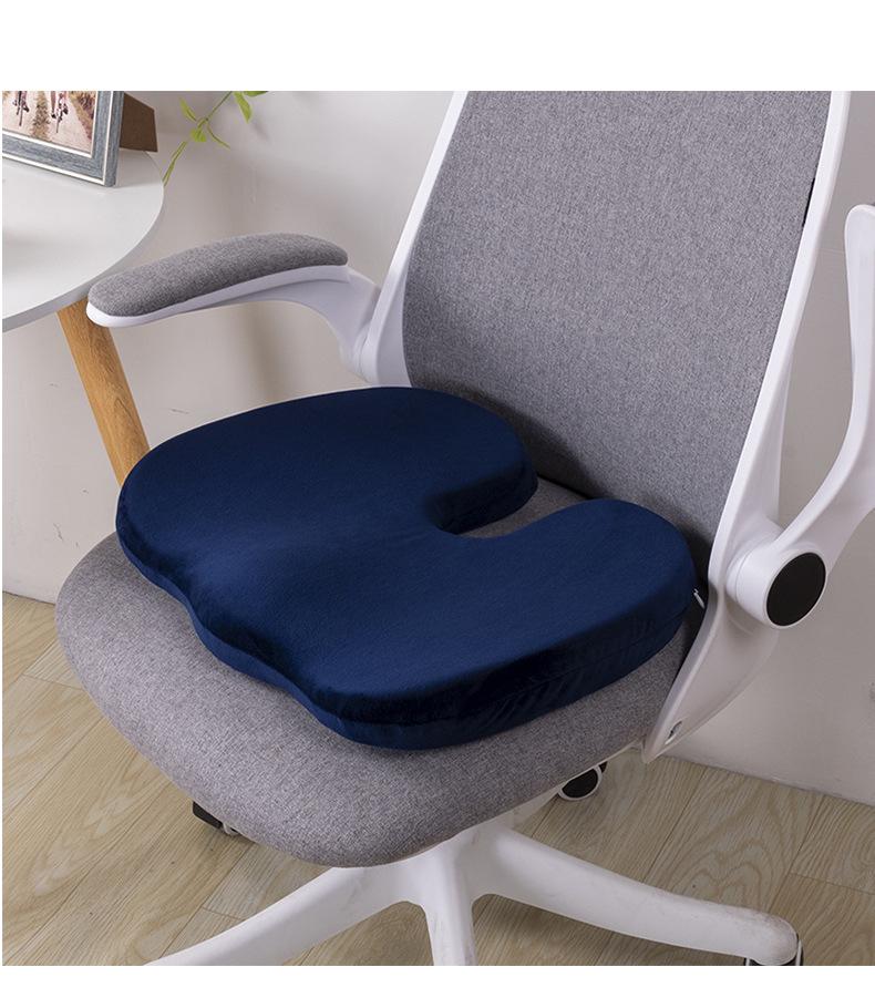 Thickened Memory Foam Seat Cushion for Long Sitting – Ideal for Students, Office Chairs, Dining Chairs, and Hip Protection.
