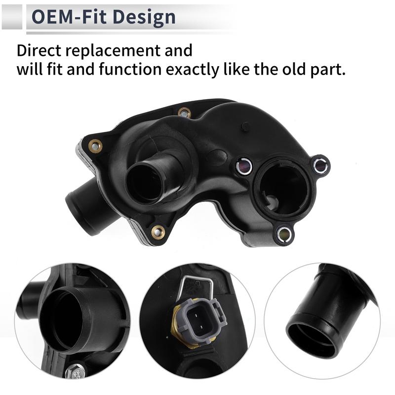 X Autohaux Engine Coolant Thermostat Housing Assembly for Ford Explorer 2001-2010