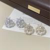 Exquisite Snowflake Zircon Pearl Earrings: Unique Versatile Studs for Women