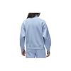 Jordan Solid Color Stand Collar Half-Zip Sweatshirt Women Tops Blue Gray FD7222-436