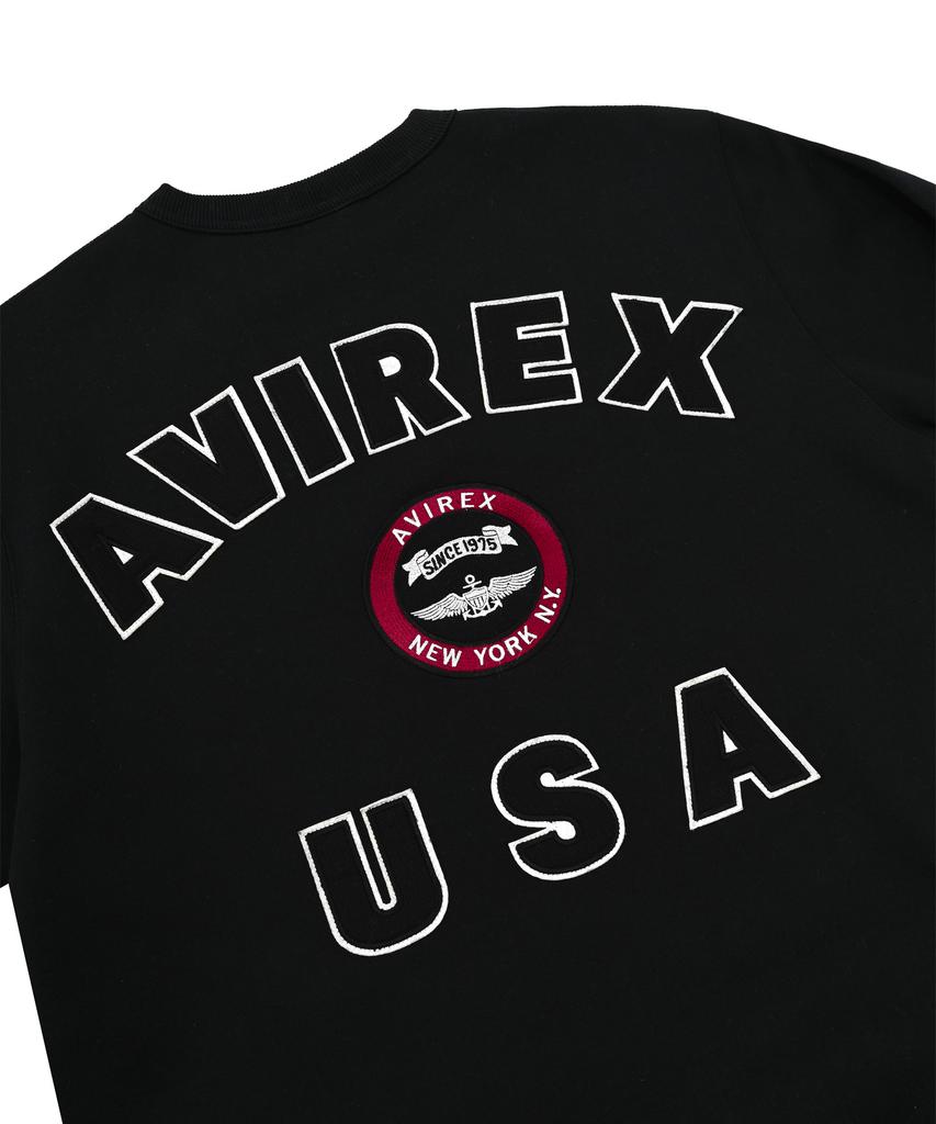 Abilegseu Varsity Logo Crewneck Sweatshirt / Black 7833932007