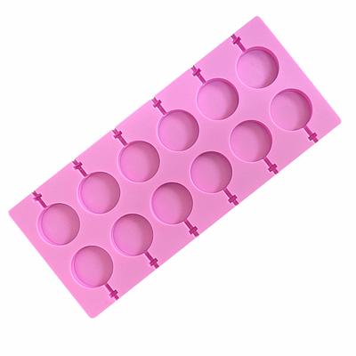 12 holes Diameter 25mm Lollipop mold Fondant cake mold silicone mold sugar candy mould kitchen tools
