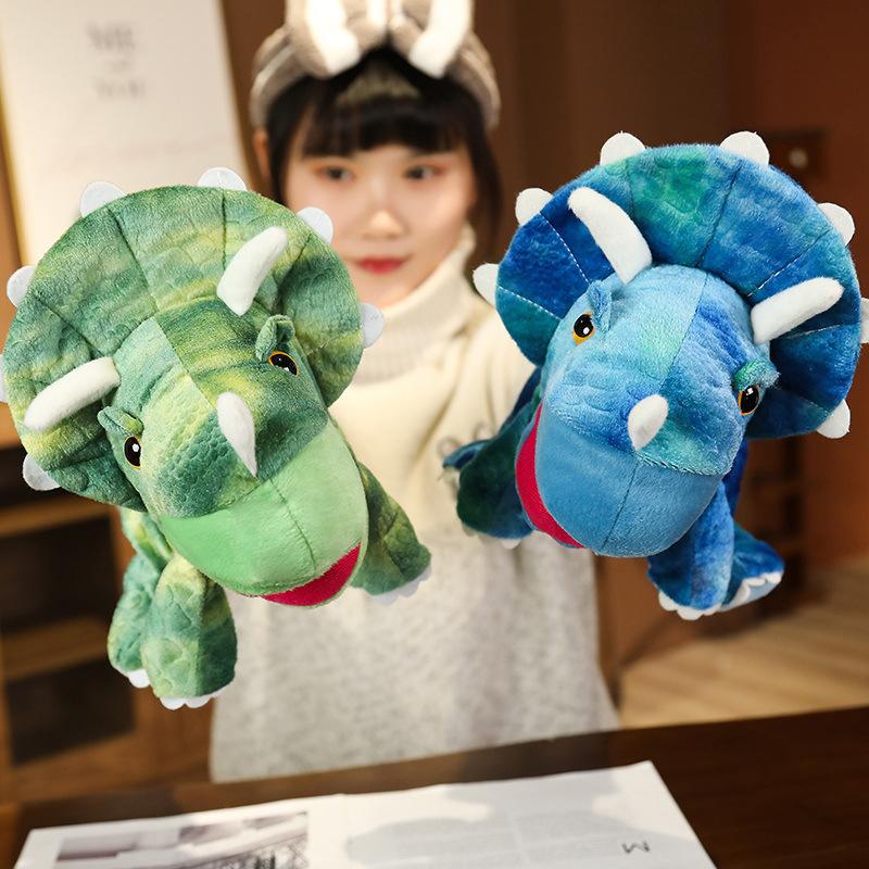 Dinosaurier Tyrannosaurus Handpuppe Plüschtier Eltern-Kind Baby Story Puppe Kindergarten Interaktive Lehrmittel