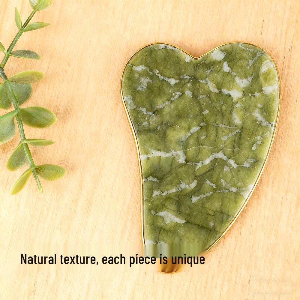 Xiuyan Jade Facial Roller & Gua Sha Set for Beauty and Meridian Massage