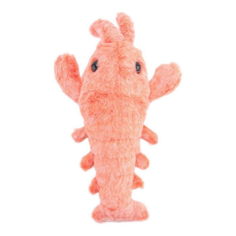 Floppy Lobster Dog Toys Plush Jumping Lobster Interactive Toy, B