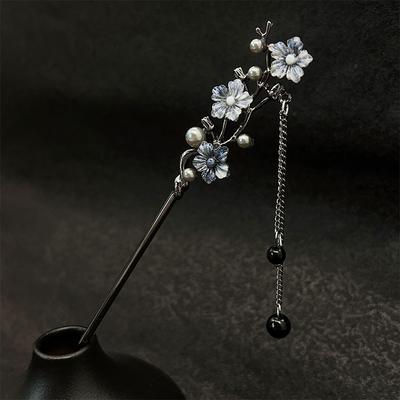 Vintage Blumen Perlen Quaste Haarnadel für Damen Mädchen Neuer Schmuck Geschenke Kopfschmuck Haarspange Chinesische Hanfu Haarstäbchen Zubehör