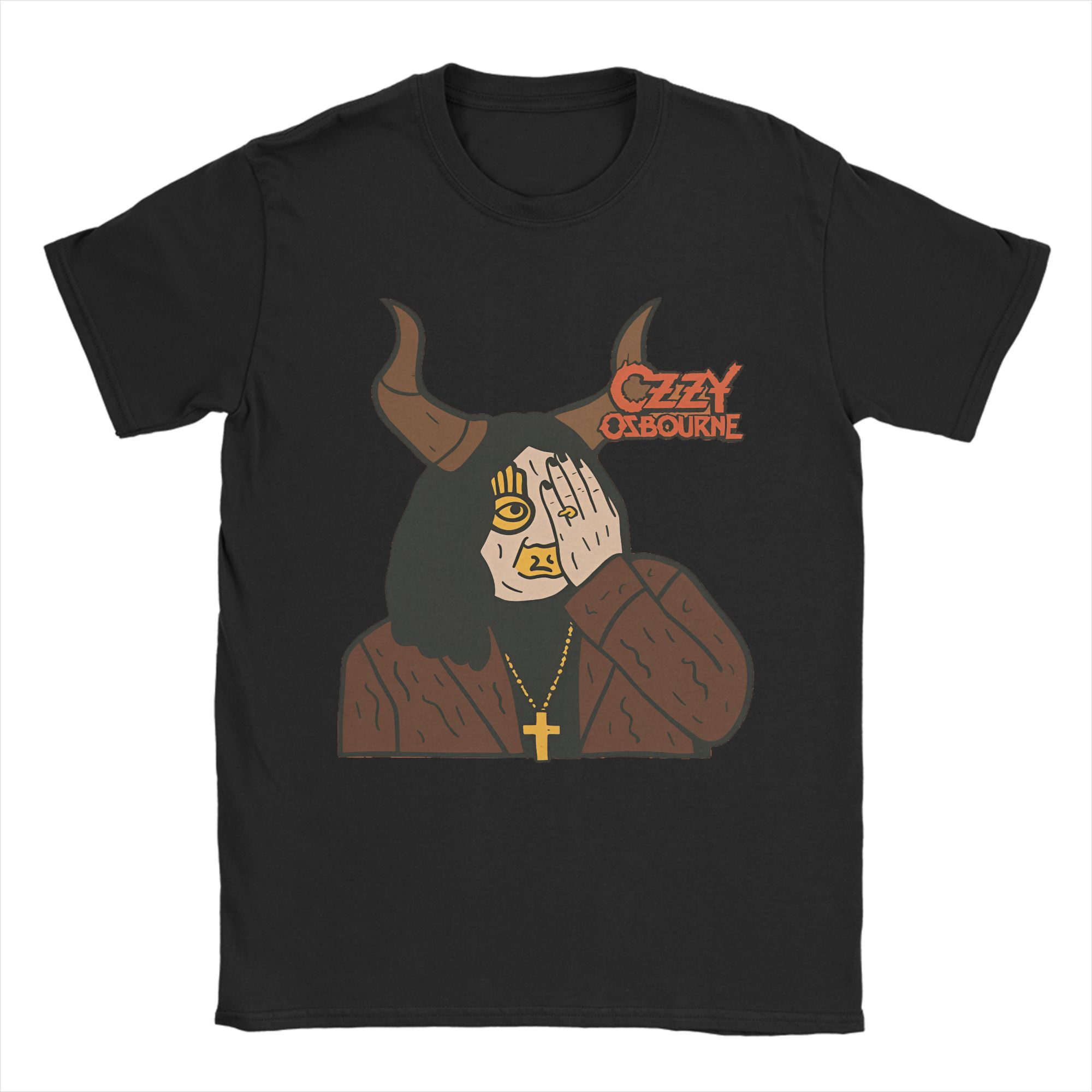 BenberFashion Black Sabbath Ozzy Osbourne T-shirt voor Heren Back To The Beginning Tour Katoenen T-shirt O-hals Korte Mouw T-shirt Kleding L