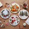 Pachet de 4 Kituri de Început pentru Broderie cu Cerc de Broderie Ace Fire Instrucțiuni Kituri de Cusături în Cruce Ștanțate cu Modele de Crăciun