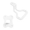 Wall Mounted Speaker Holder Metal Bracket Set for WiiM Sound Lite Speaker Living Room Setup, Two-Piece Space-Saving Design