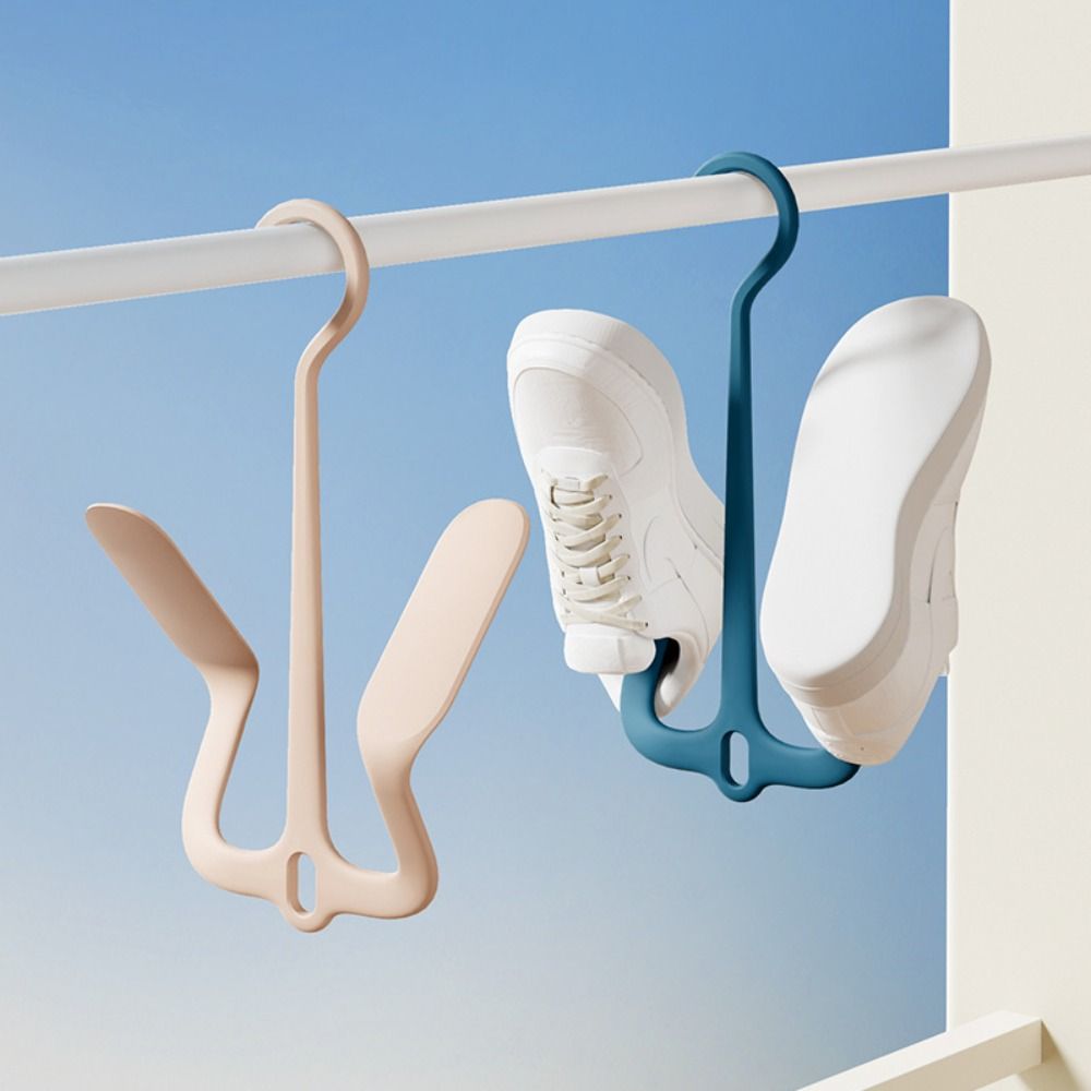 New Hanging Shoe Drying Rack Space Saving Windproof Shoe Holder Multi-Functional Shoes Hanger for Home Balcony Bathroom
