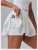 Damen Freizeit Plissee Sport Minirock - Slim Fit, Anti-Exposition, Perfekt für Tennis, Outdoor-Fitness, Yoga, Sommerbekleidung