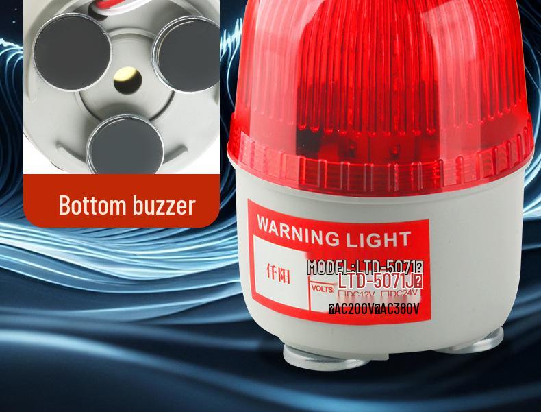 Magnetic LED Strobe Warning Light LTD-5071J, 12V/24V/220V Alarm with Strong Magnet