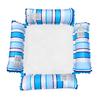 Striped Inflatable Pool Float Water Hammock with Mesh Foldable Floating Lounge Chair Summer Swimming Pool Party Beach Lake Essentials