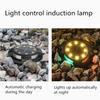 4PCS 12LED Solar Power Disk Light Outdoor Garden Solar Underground Light Deck Light Spotlight Buried Solar LED Lamp Garden Decor
