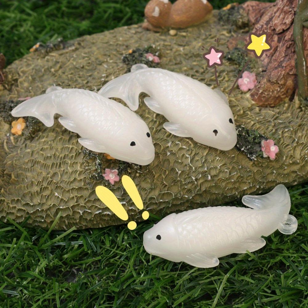 Color Changing Koi Pendant UV-Activated Color-Changing Grilled Fish Car Rearview Mirror Hanging Decor Lucky Keychain Pendant