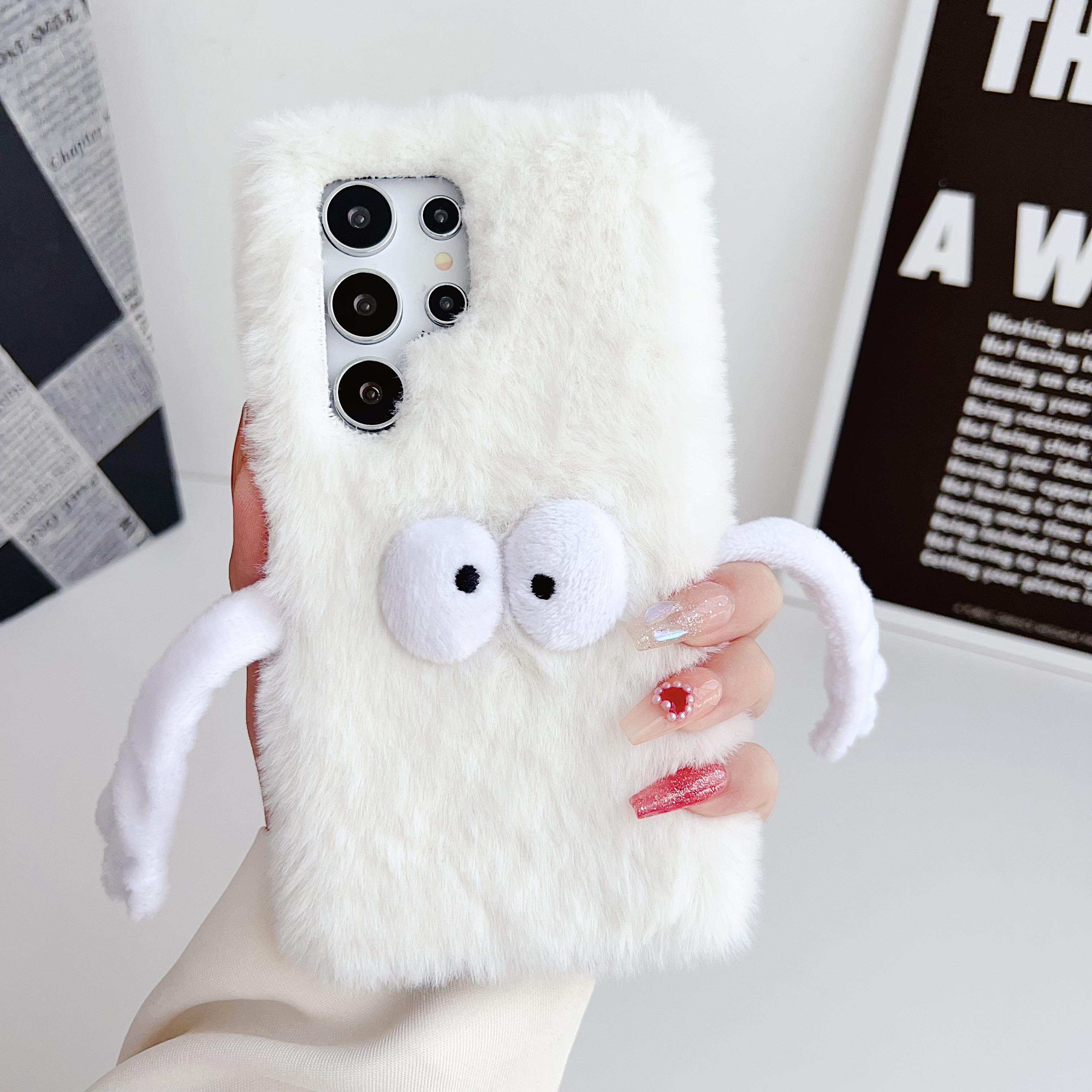 

3D держась за руки плюшевый чехол для телефона Samsung Galaxy S20 S21 S22 S23 S24 Ultra Plus Защитный чехол от падения For Galaxy S24 Ultra