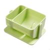 Rotating Makeup Sponge Holder, Breathable Organizer and Storage Box for Bathroom Vanity White 1