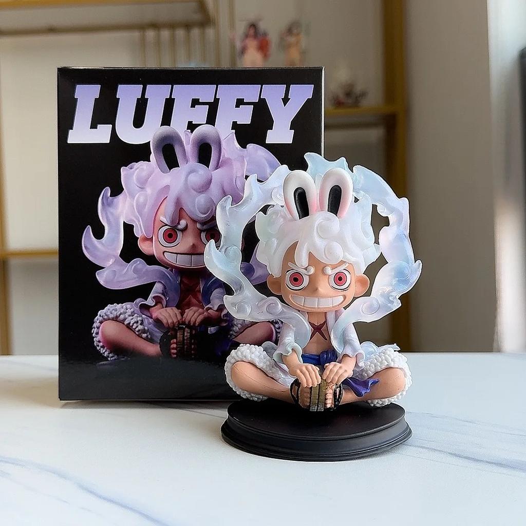 11cm One Piece Anime Figure Cute Nika Luffy Model Ornament Pvc Model Statue Collection Decoration Toys Birthday Gift Ornaments