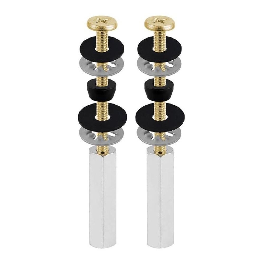 2Pcs Stainless Steel Toilet Seat Bolts Kit Rust Resistant Toilet Seat Screws Bathroom Toilet Repair