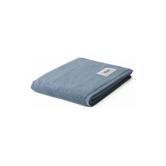 Super soft twisted bath towel short (blue gray)