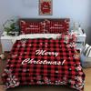 Christmas Print Bedding Set Duvet Cover 1 Duvet Cover 2 Pillowcases Adult and Kids Bedding Set Luxury Holiday Christmas Gifts