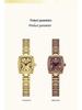 Light Luxury Gold Women's Waterproof Quartz Watch - High-Value, Fashionable Small Square Design
