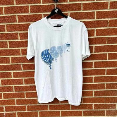 Vintage Balloon Festival Hot Air Art T Shirt Vintage Comfortable Slightly Versatile Homme Unisex Stretched