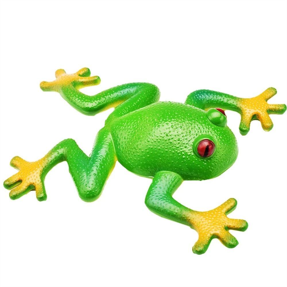 Adults Jokes Soft TPR Model Toy Spoof Squeeze Frog Simulation Frog Squeeze Toys Stretchable Frog