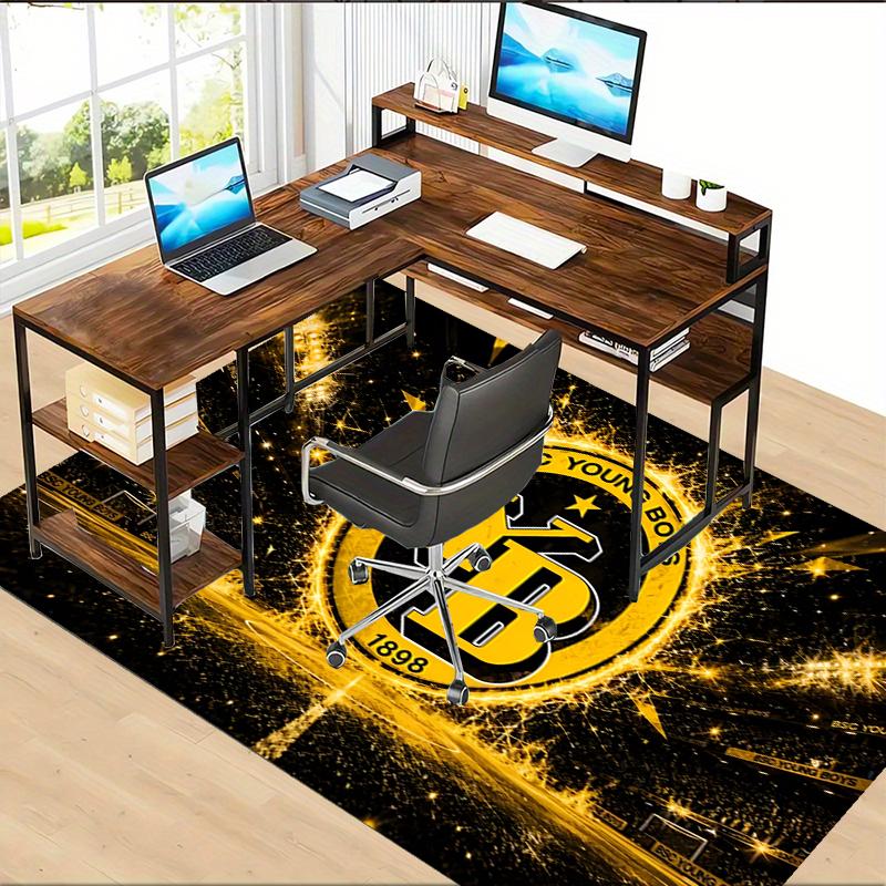 BSC YOUNG BOYS Polyester Carpet, Soft Indoor Mat for Office Chair, Living Room, Computer Desk - Decorative Home Office Rug Design