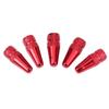 5pcs Bicycle Wheel Valve Dust Cover Replacement MTB Bike Wheel Valve Protector Rainbow Color Aluminum Alloy Bicycle Accessories