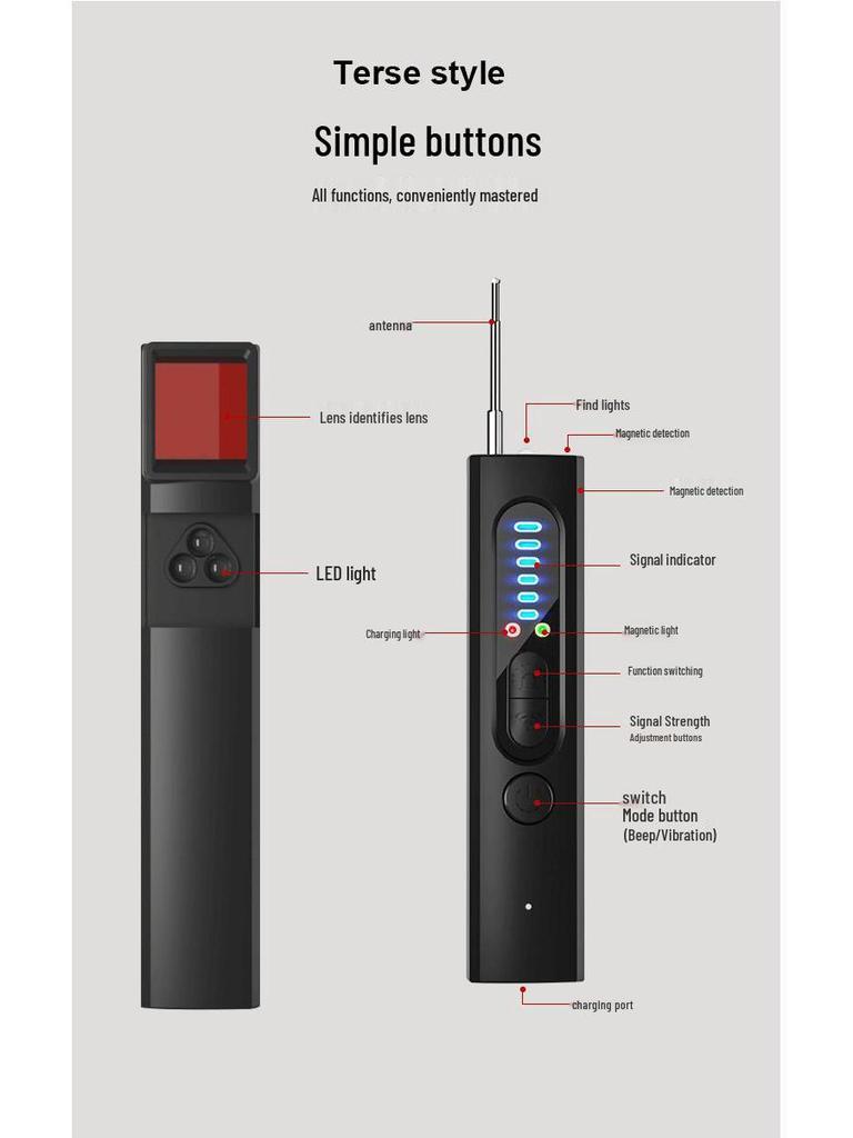 T15 Infrarot Anti-Spionage-Detektor mit Kamera und Signalerkennung