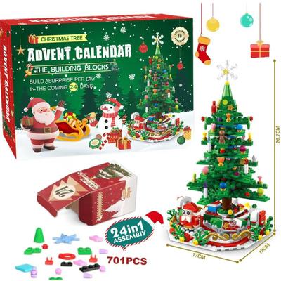 Weihnachtsbaum Adventskalender Bauset, Countdown-Kalender Bauset, Kreative Weihnachtsgeschenke, Geschenke für Kinder, Jungen und Mädchen