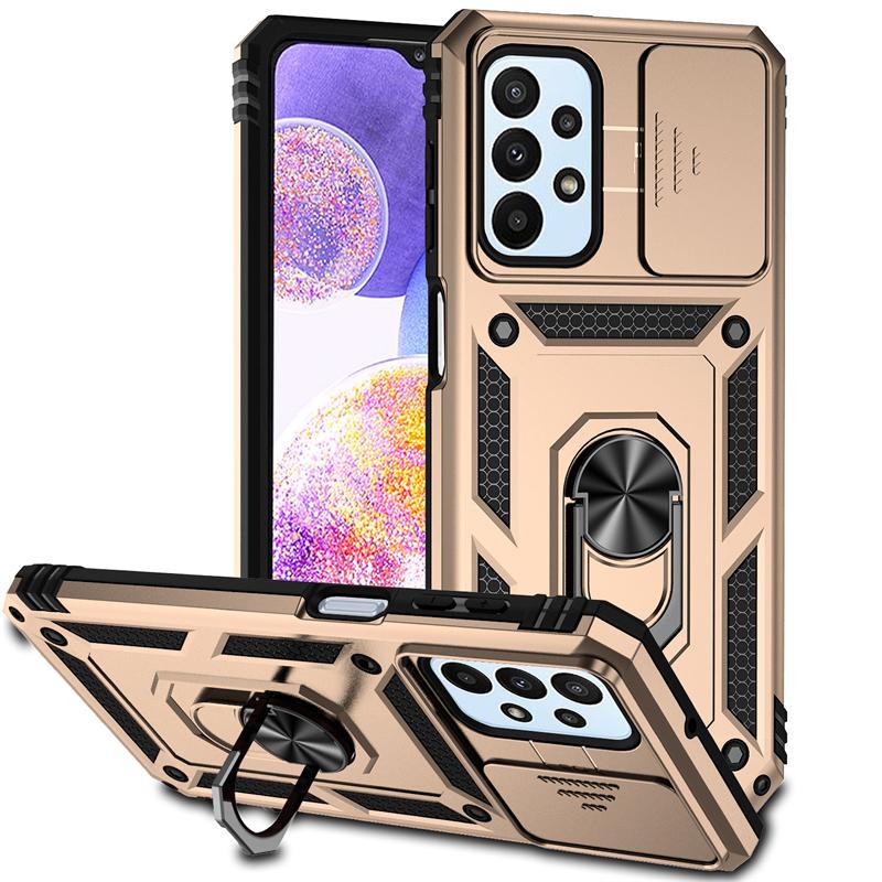 Full Cover For Samsung Galaxy F13 Case For Samsung Galaxy F13 Push Window Magnetic Phone Holder Back Case For Samsung F13 Case