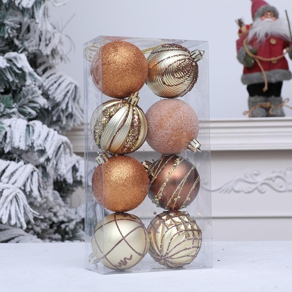 Shatterproof Painted Christmas Ball 6cm Christmas Baubles Christmas Hanging Ball  Home Xmas Decor