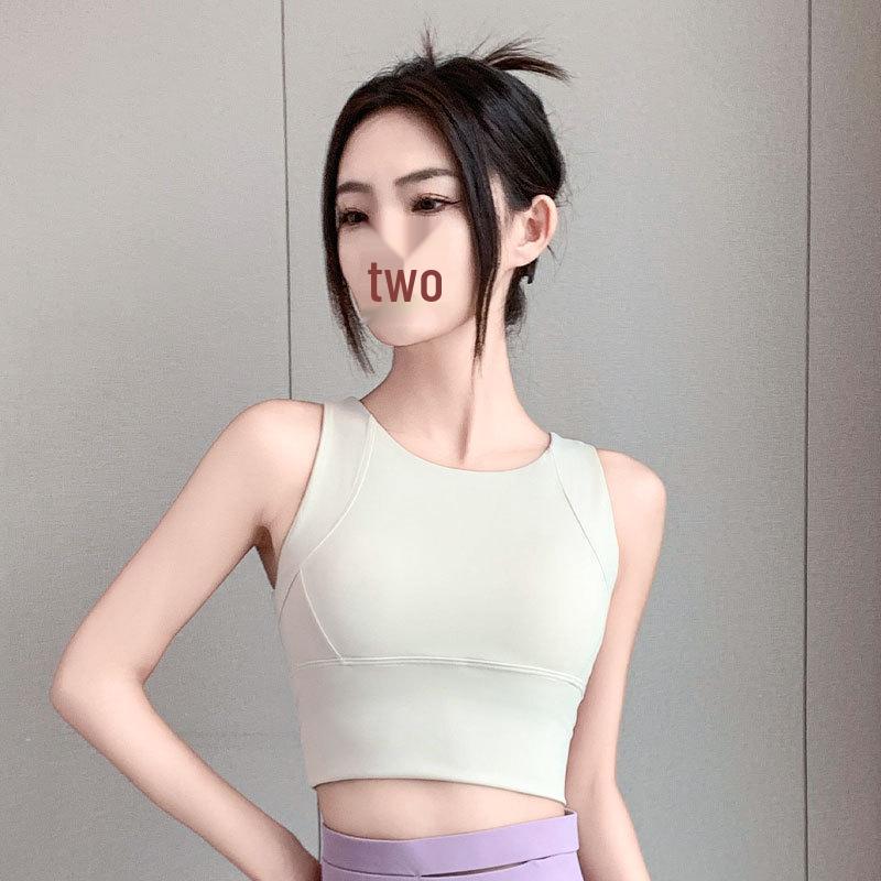 

Женский летний 2024 года ударопрочный бюстгальтер для йоги и быстросохнущие брюки, фитнес-комплект M (Refer to Bust and Waist)