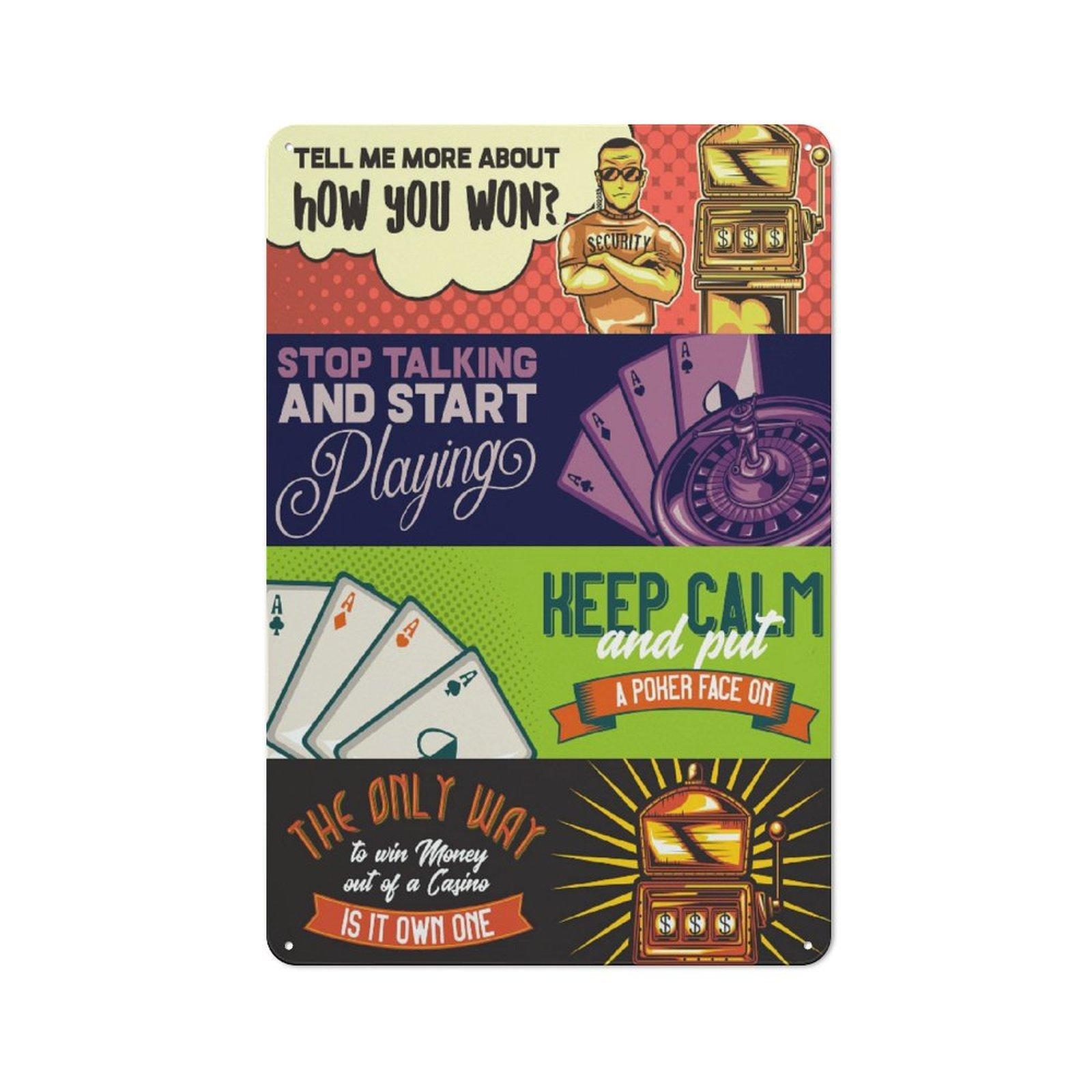 

1Pc Vertical Tin Wall Sign Metal Poster 2030cm 3040cm Retro Decor For Home Cafe Bar Garage Living Room 20*30CM